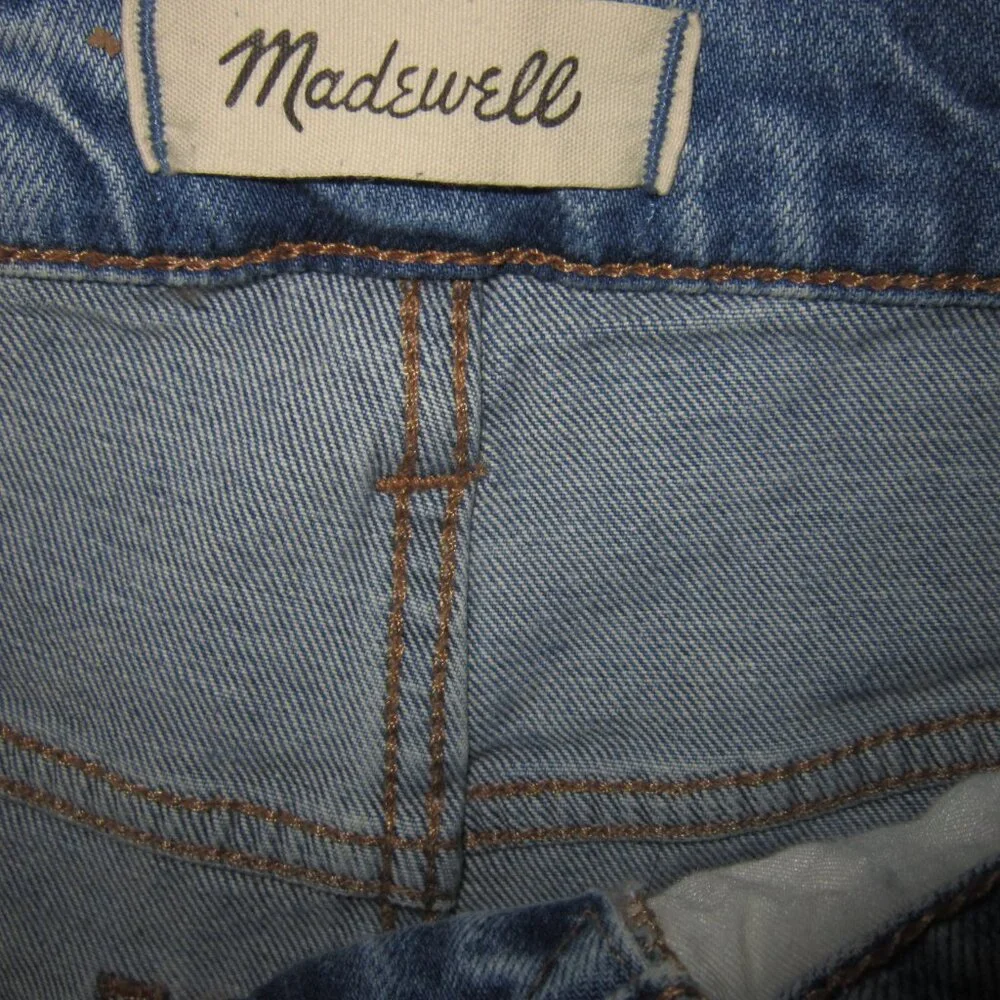 Madewell Jeans 30P 30 The Perfect Vintage Flare Blue Denim Wide High Rise Boho - Picture 3 of 4